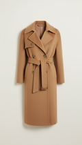 abrigo trench de cashmere