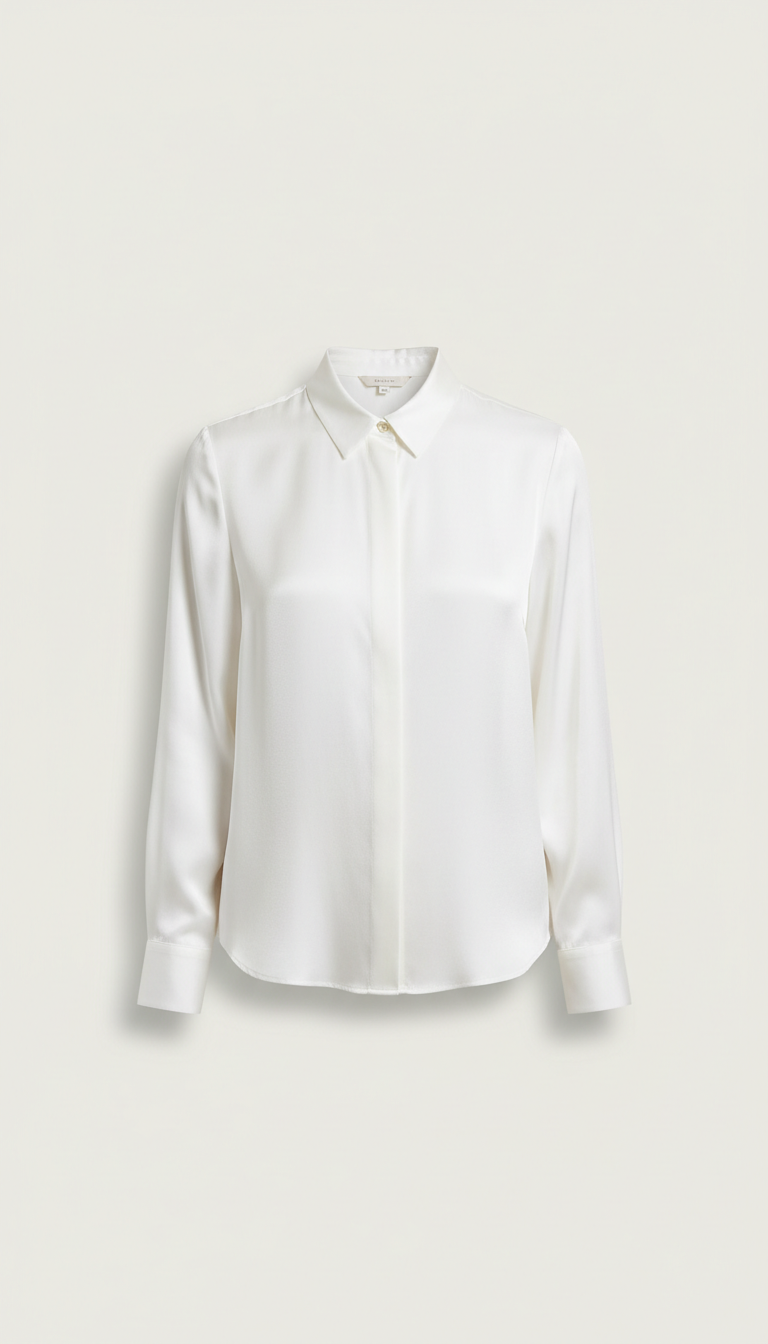 blusa de seda natural